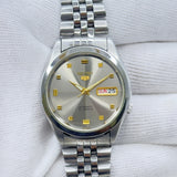 Seiko 5 - 7S26-00X0 Automatic Men's Watch Day Date Stainless Steel Japan Made