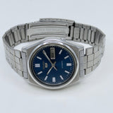 Vintage Seiko 5 Automatic Blue Dial Day-Date Japan Made