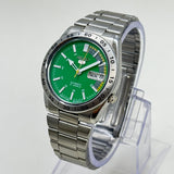 Seiko 5 -  Automatic Watch 21 Jewels  Green Dial Vintage Style Mod