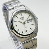 Vintage Seiko 5 Automatic White Dial — 21 Jewels (7S26)