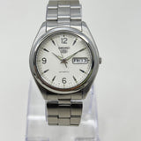 Vintage Seiko 5 Automatic White Dial — 21 Jewels (7S26)