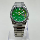 Seiko 5 -  Automatic Watch 21 Jewels  Green Dial Vintage Style Mod