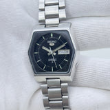 Vintage Seiko 5 Automatic Men's Watch Black Dial Japan Made