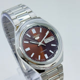 Seiko 5 - Custom Vintage Style Automatic Mens Watch 6309  Brown Sunburst Dial