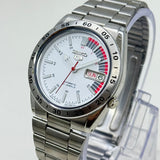 Seiko 5 -  Automatic Watch 21-J White Dial Vintage Style Mod