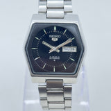 Vintage Seiko 5 Automatic Men's Watch Black Dial Japan Made