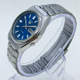 Vintage Seiko 5 Automatic Blue Dial Day-Date Japan Made