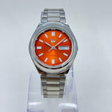 Seiko 5 - Custom Vintage Style Automatic Mens Watch 6309 Orange Dial