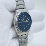 Seiko 5 Automatic Men's Watch Black Railway Time Dial 36mm Day-Date Japan