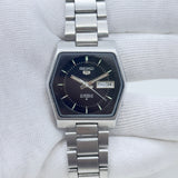 Vintage Seiko 5 Automatic Men's Watch Black Dial Japan Made
