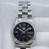 Seiko 5 - 7S26-01V0 Automatic Men's Watch Day Date Stainless Steel Japan Made