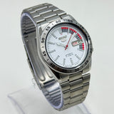 Seiko 5 -  Automatic Watch 21-J White Dial Vintage Style Mod