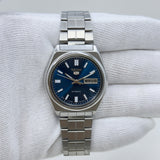 Vintage Seiko 5 Automatic Blue Dial Day-Date Japan Made