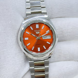 Seiko 5 - Custom Vintage Style Automatic Mens Watch 6309 Orange Dial