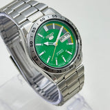 Seiko 5 -  Automatic Watch 21 Jewels  Green Dial Vintage Style Mod