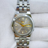 Seiko 5 - 7S26-01R0 Automatic Men's Watch Day Date Stainless Steel Japan Made