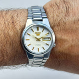 Seiko 5 - Automatic Men's Wristwatch Day Date Japan Made