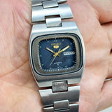 Vintage Seiko 5 Automatic Men's Watch TV Shape Japan Made