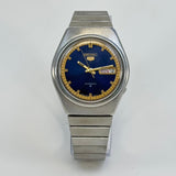 Vintage Seiko 5 - Automatic Blue Dial Day-Date Classic Men’s Watch Japan Made