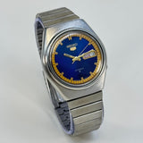 Vintage Seiko 5 - Automatic Blue Dial Day-Date Classic Men’s Watch Japan Made