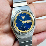 Vintage Seiko 5 - Automatic Blue Dial Day-Date Classic Men’s Watch Japan Made