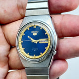 Vintage Seiko 5 - Automatic Blue Dial Day-Date Classic Men’s Watch Japan Made