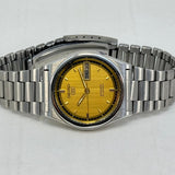 Vintage Seiko 5 Automatic Gold Dial Day-Date Japan Made