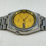 Vintage Seiko 5 Automatic Gold Dial Day-Date Japan Made