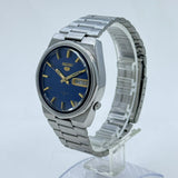 Seiko 5 - 6309-8170 Automatic Men's Watch 17 Blue Dial Japan Made Rare Vintage