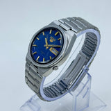 Seiko 5 - 6309-8170 Automatic Men's Watch 17 Blue Dial Japan Made Rare Vintage