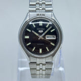 Seiko 5 -  Automatic Men's Watch 17 Jewels Grey Dial Vintage Japan Made