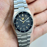 Seiko 5 - Automatic Black Dial 36mm Classic Men's Watch Vintage Japan