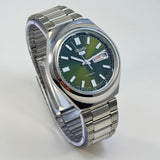Seiko 5 - Custom Vintage Style Automatic Mens Watch 6309 Olive Green