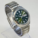 Seiko 5 - Custom Vintage Style Automatic Mens Watch 6309 Olive Green