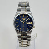 Seiko 5 Automatic Blue Dial 21 Jewels Vintage Men’s Watch 36mm Japan Made