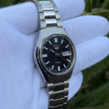 Seiko 5 Automatic – Black Dial Vintage Style Day-Date Men’s Watch