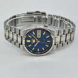 Seiko 5 Automatic Blue Dial 21 Jewels Vintage Men’s Watch 36mm Japan Made