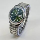 Seiko 5 - Custom Vintage Style Automatic Mens Watch 6309 Olive Green