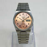 Vintage Seiko 5 - Automatic Salmon Arabic Dial - Day/Date Japanese