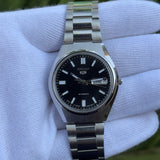 Seiko 5 Automatic – Black Dial Vintage Style Day-Date Men’s Watch
