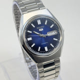 Seiko 5 Automatic – Blue Dial Vintage Style Day-Date Men’s Watch