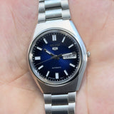 Seiko 5 Automatic – Blue Dial Vintage Style Day-Date Men’s Watch