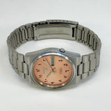 Vintage Seiko 5 - Automatic Salmon Arabic Dial - Day/Date Japanese