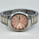 Seiko 5 - Custom Vintage Style Automatic Mens Watch 6309  Salmon Sunburst Dial