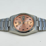 Vintage Seiko 5 - Automatic Salmon Arabic Dial - Day/Date Japanese