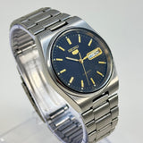 Seiko 5 Automatic Men's Watch Black Dial Vintage Style 36mm Day-Date Japan