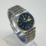 Seiko 5 Automatic Men's Watch Black Dial Vintage Style 36mm Day-Date Japan
