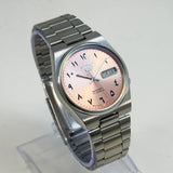 Vintage Seiko 5 - Automatic Salmon Arabic Dial - Day/Date Japanese