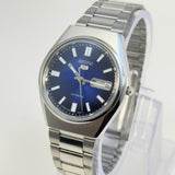 Seiko 5 Automatic – Blue Dial Vintage Style Day-Date Men’s Watch
