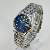 Seiko 5 Automatic Blue Dial 21 Jewels Vintage Men’s Watch 36mm Japan Made